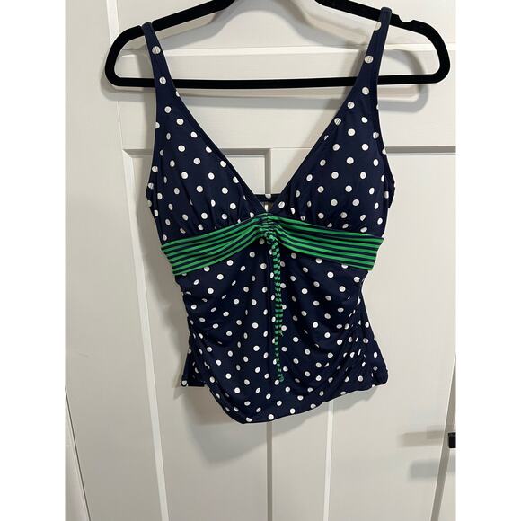 Tommy Bahama Tankini Top | Womens Polka Dot Swim Tank | Size S - Picture 4 of 7